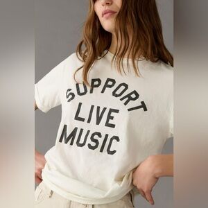 Anthropologie Retrobrand Support Live Music Tee